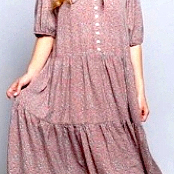 50. POL Ditzy Bean Floral MIDI Dress - Picture 12 of 15